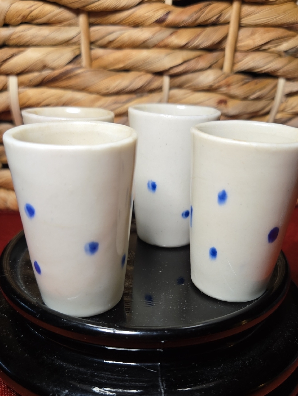 Vintage Japanese Porcelain Sake Cups